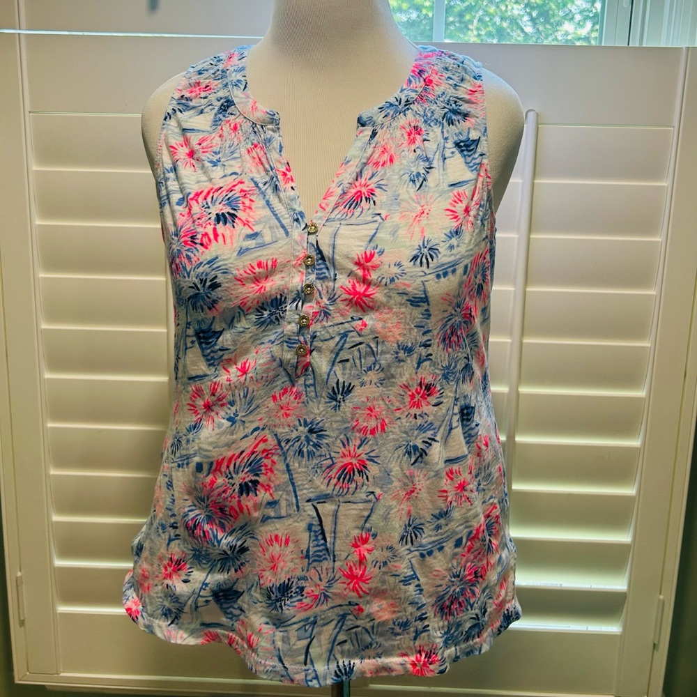 Lilly Pulitzer Essie sleeveless top in Size: Large